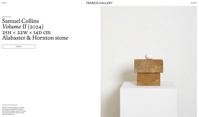 Francis Gallery website