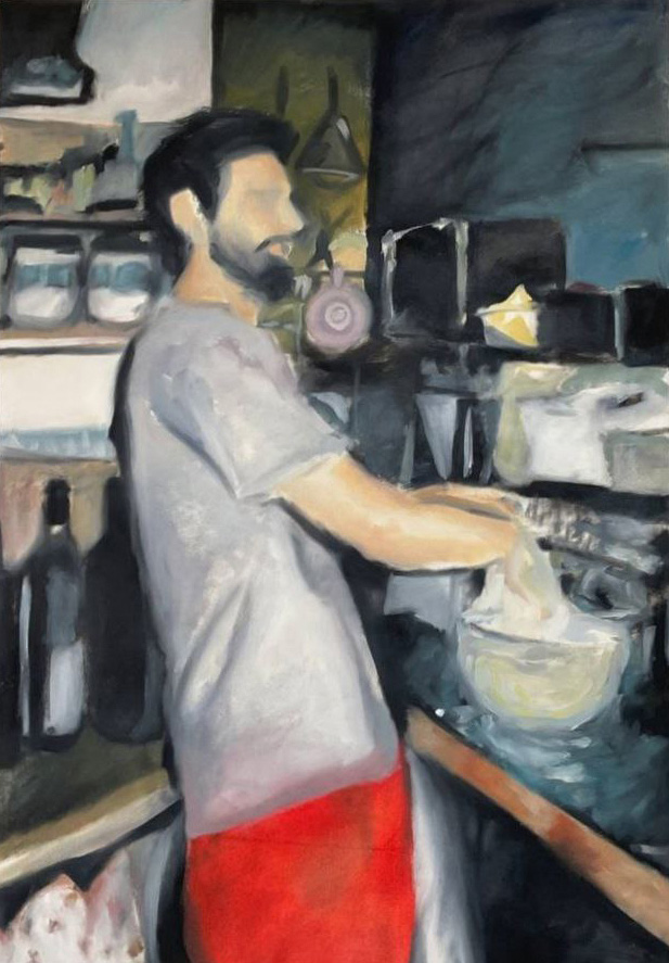 Pittule, olio su tela, 100x70, 2023