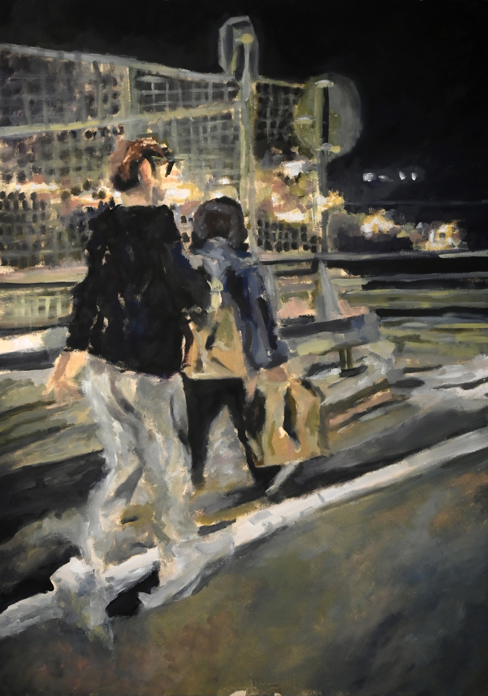 Senza titolo, olio su carta, 50x70, 2023