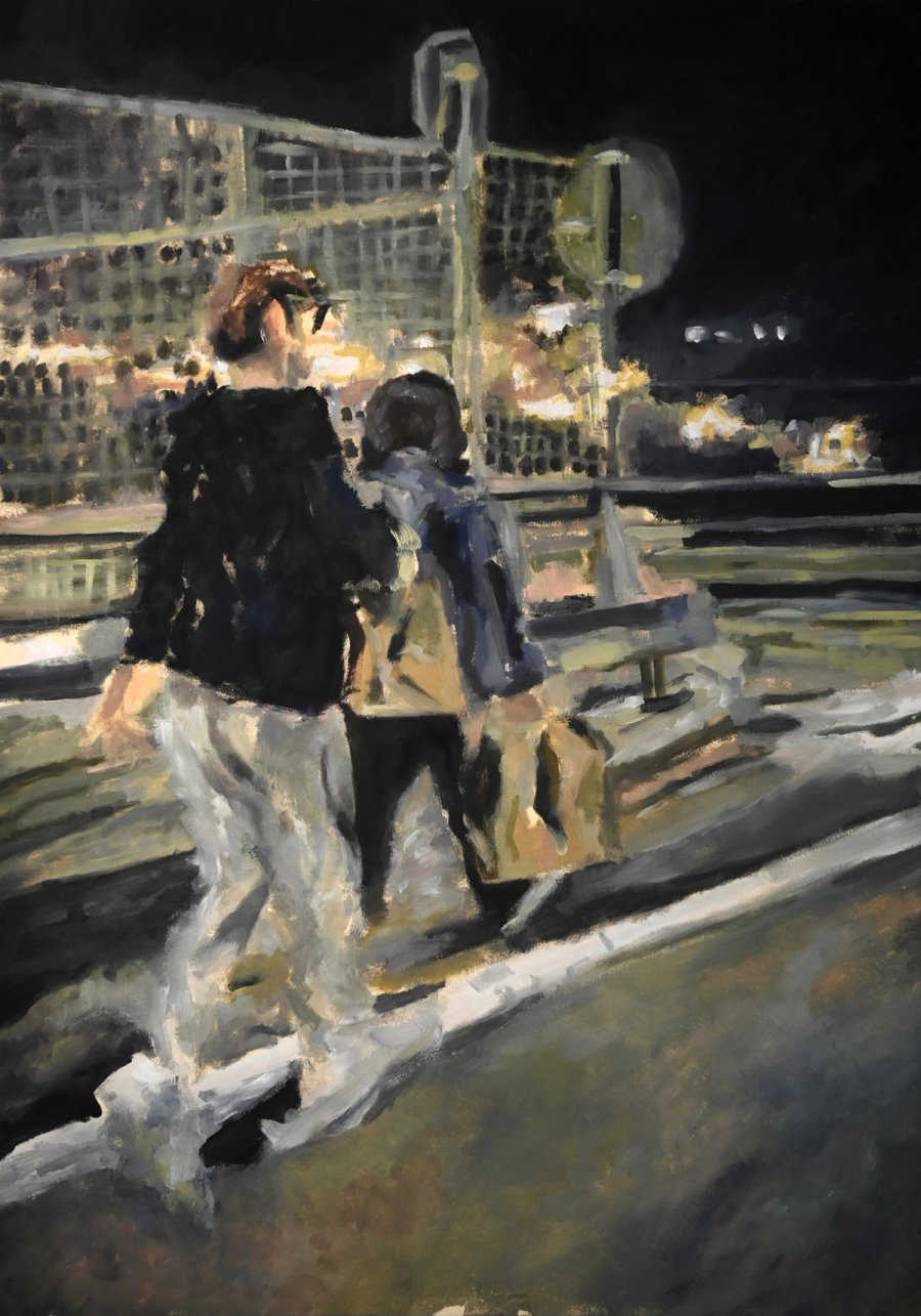 Senza titolo, olio su carta, 50x70, 2023