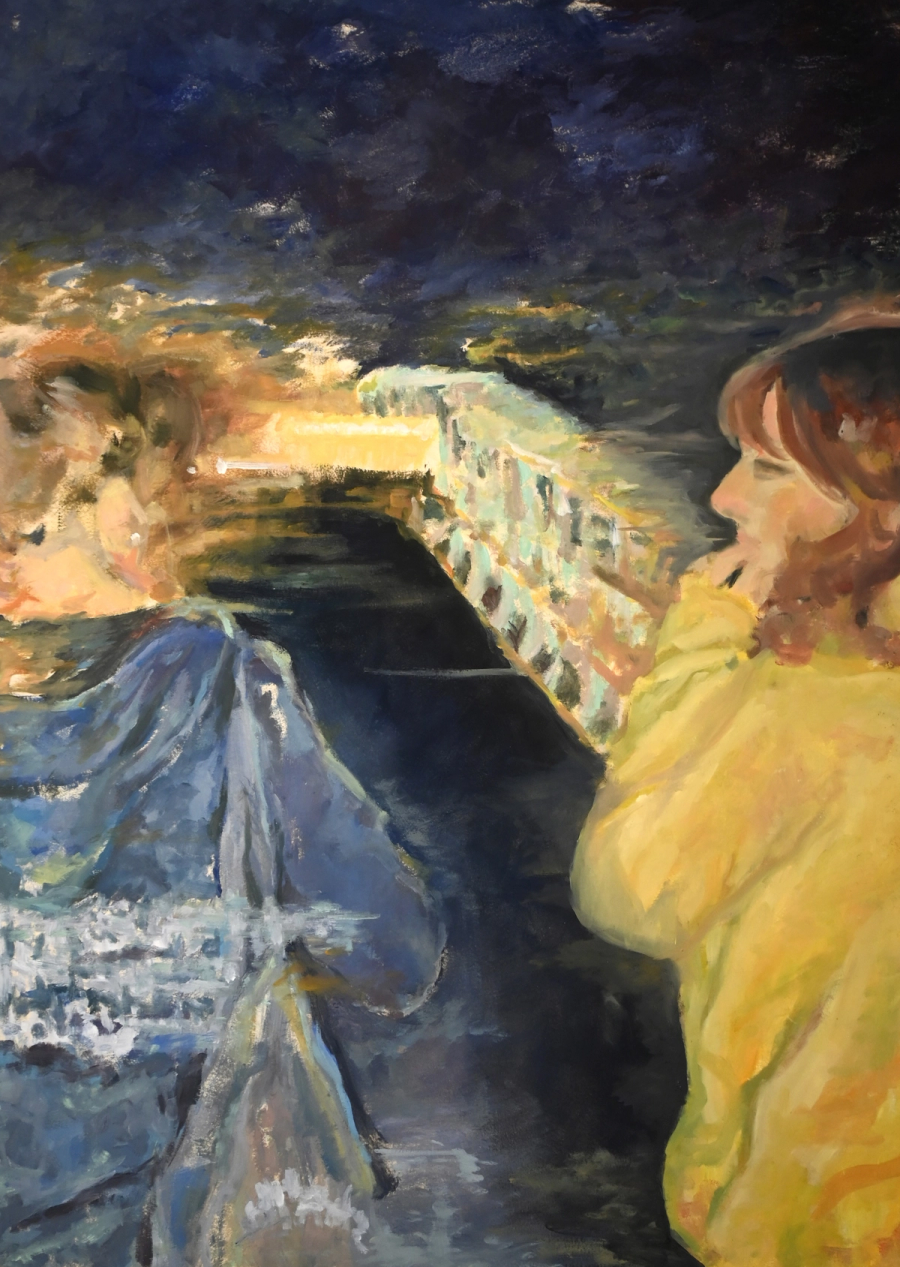 Senza titolo, olio su carta, 50x70, 2023