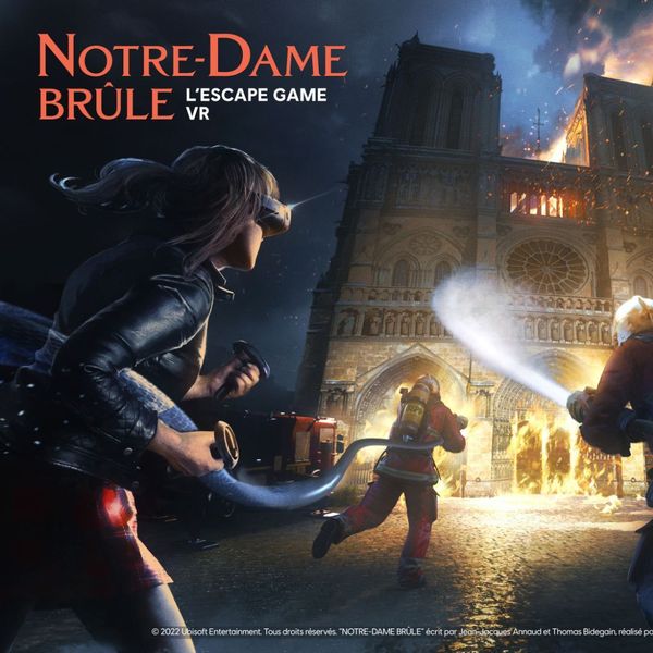 affiche Notre Dame Brûle escape VR