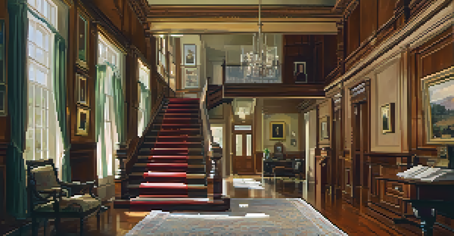 The interior of the Mercer-Williams House, showcasing opulent furnishings and intricate architectural details from the Civil War era.