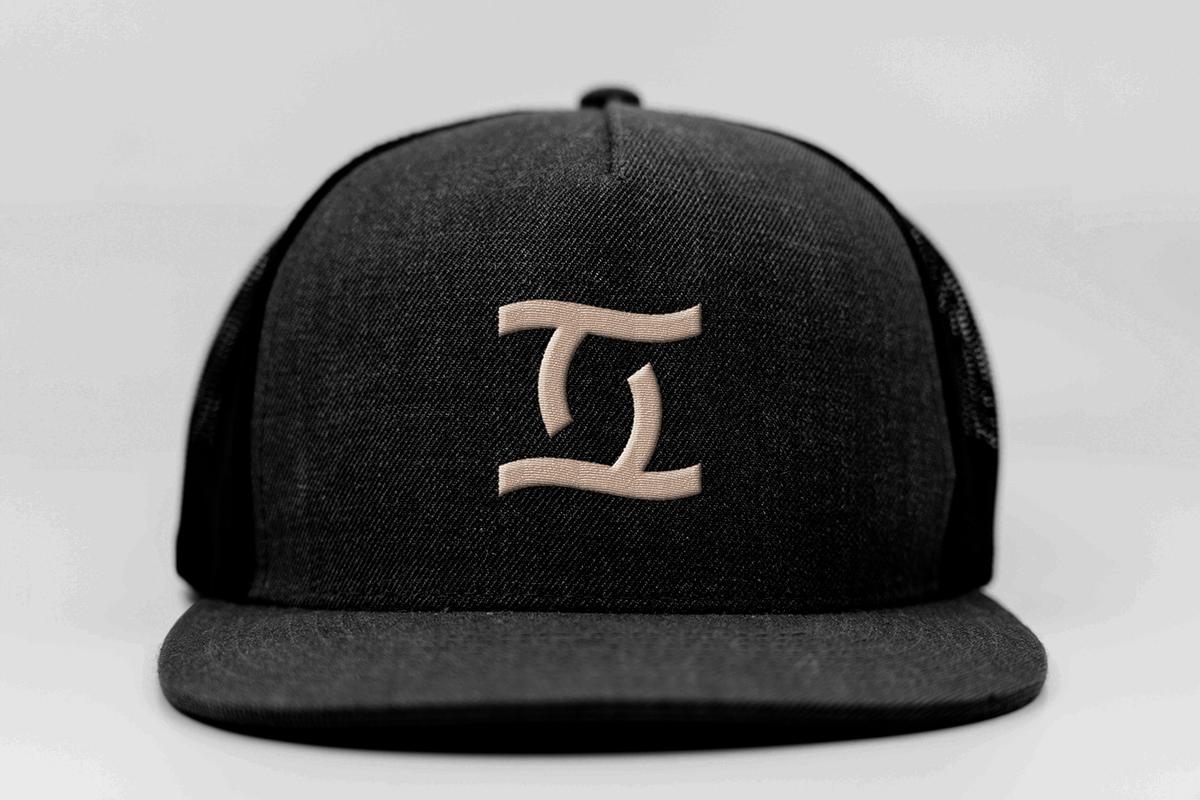 together agency brand logo design on hat