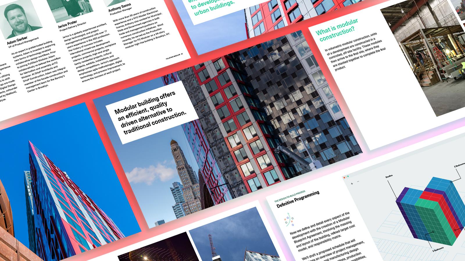 fullstack modular pitch deck data construction