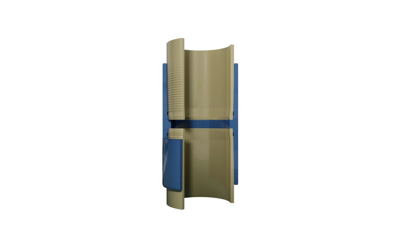 render of a pipe connection
