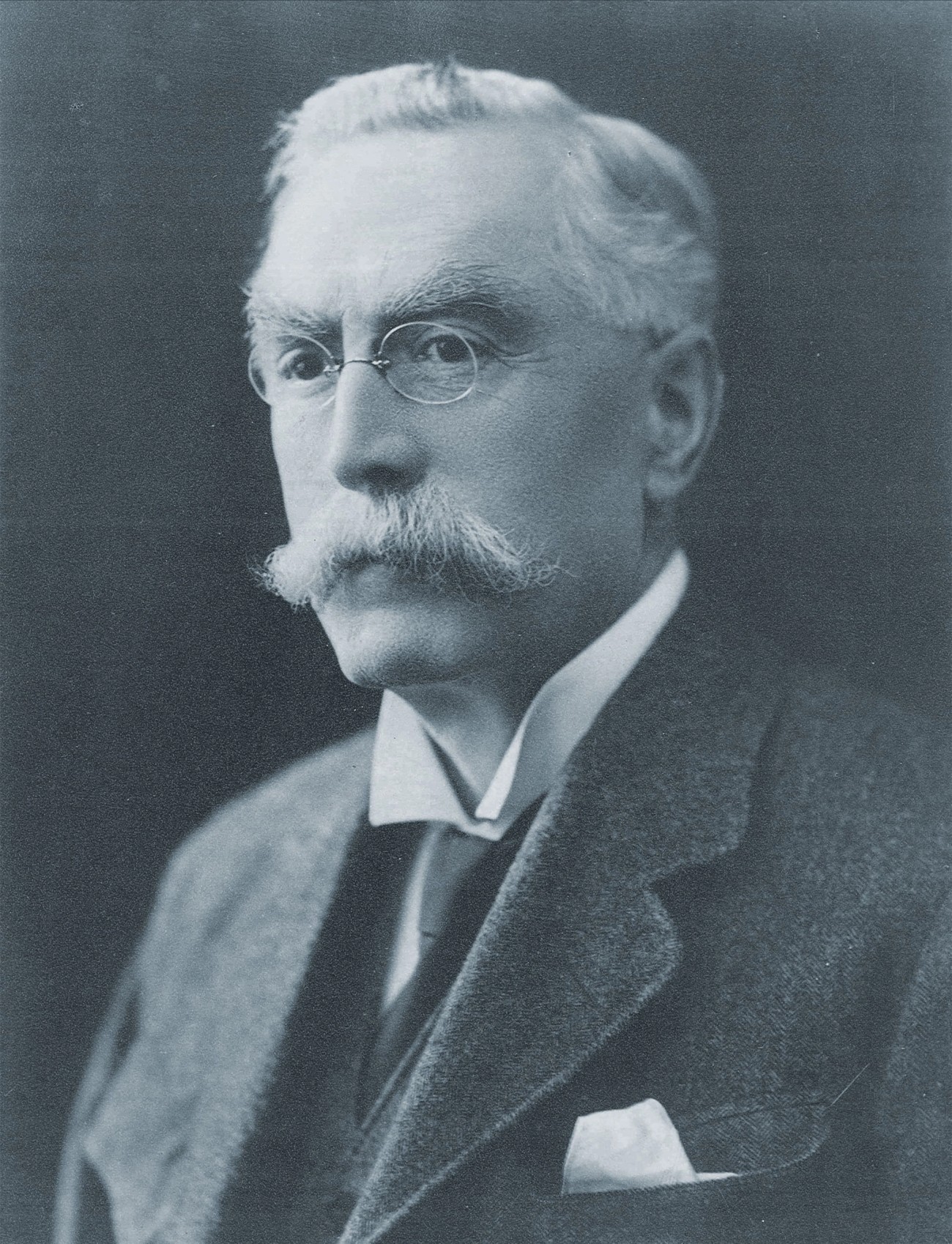 Old black and white photograph of Charles Samuel Hunting