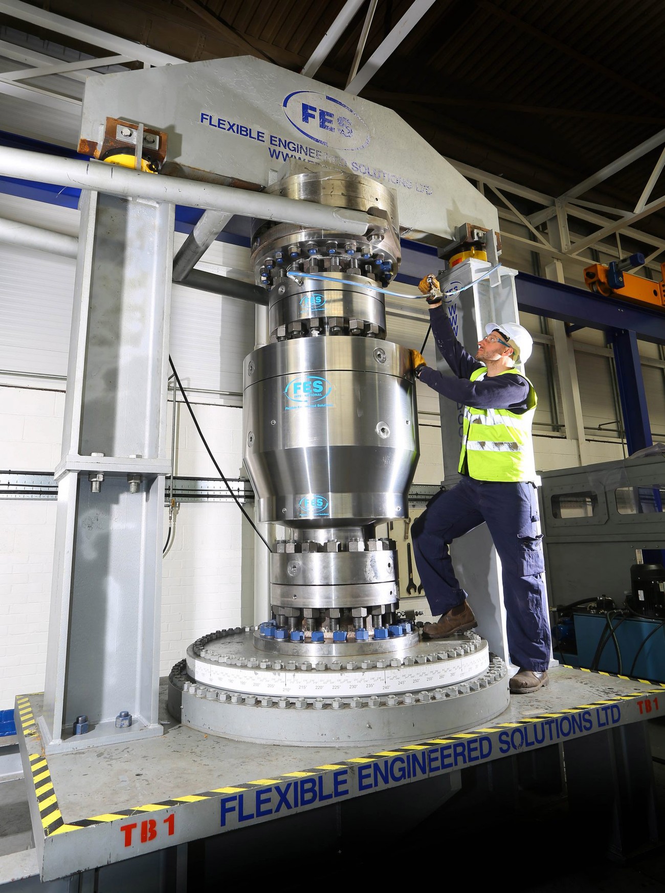 man checking subsea equipment