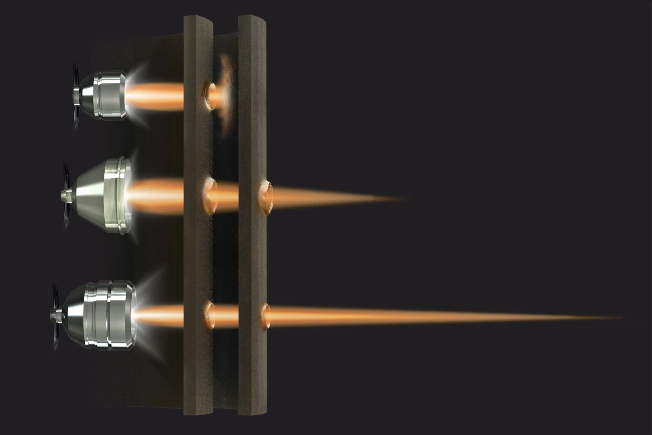 Knockout charges rendering