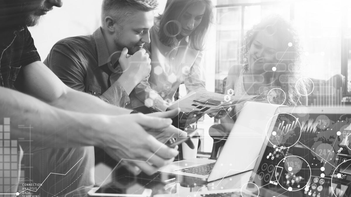Industrial marketing team
