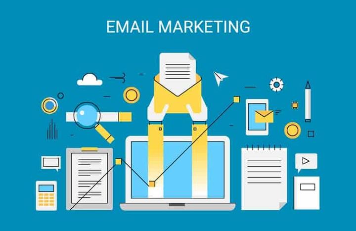 Creative concept email marketing campaign