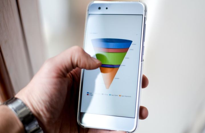 Funnel de ventas en smartphone