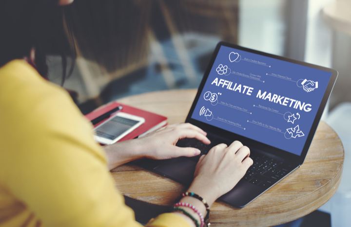 Woman learning about affiliate marketing