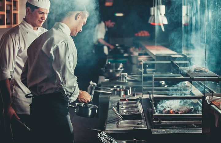 Kitchen automation at a restaurant