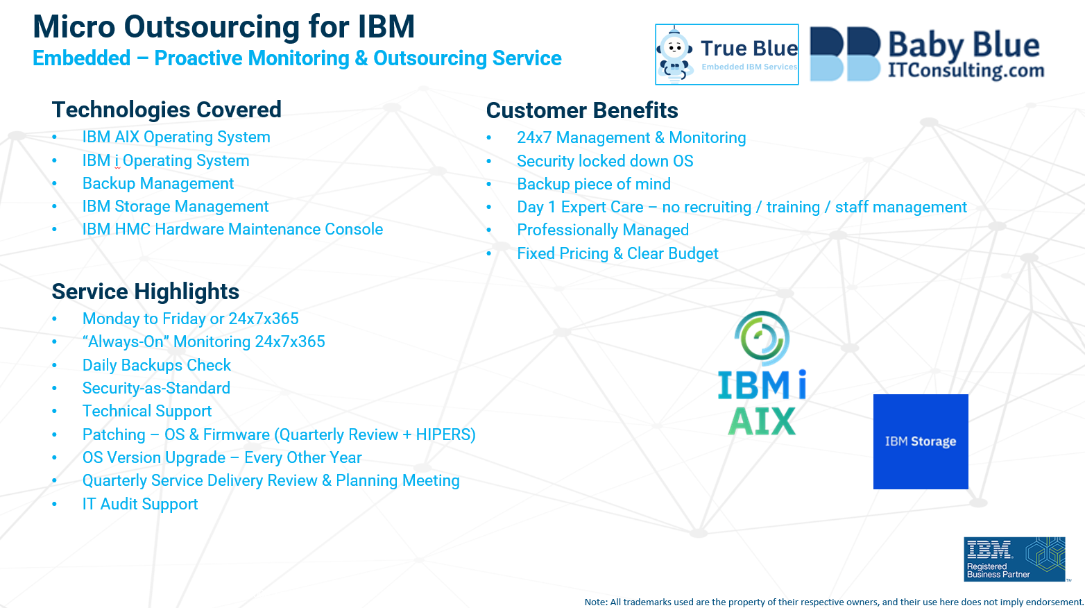 IBM Micro Outsourcing for IBM i, AIX & z/OS
