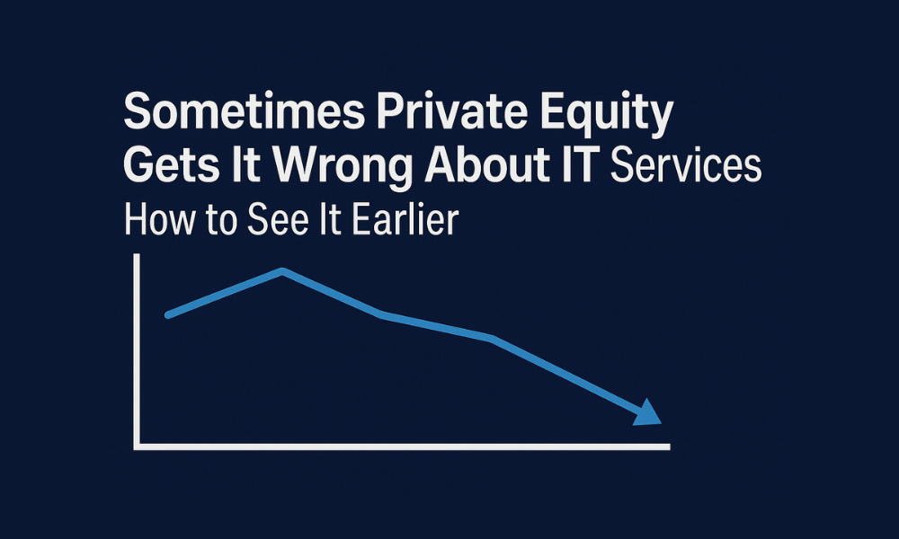 image for Private Equity Not Getting IT Services - See Challenges Earlier