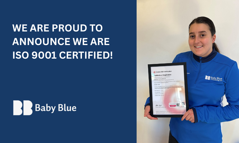 image for It’s official! Baby Blue is ISO 9001 Certified