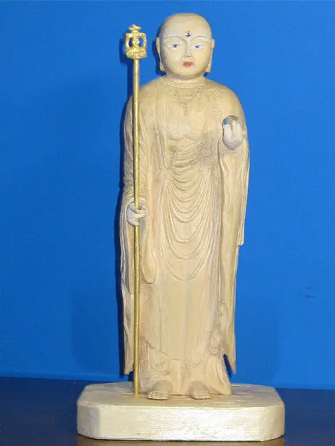 고객님의 조각 작품 지장보살상 기소 히노키 (기소 편백나무)