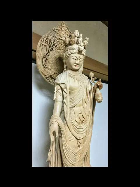 고객님의 조각 작품 십일면관음 기소 히노키 (기소 편백나무)