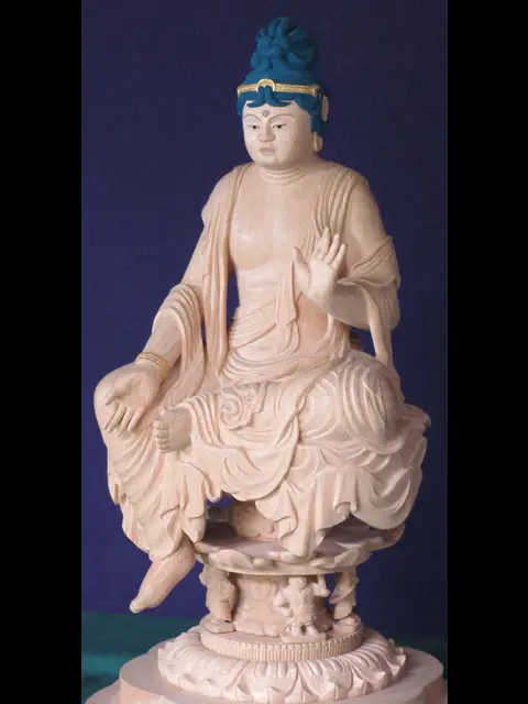 고객님의 조각 작품 전如意輪觀音像 기소 히노키 (기소 편백나무)