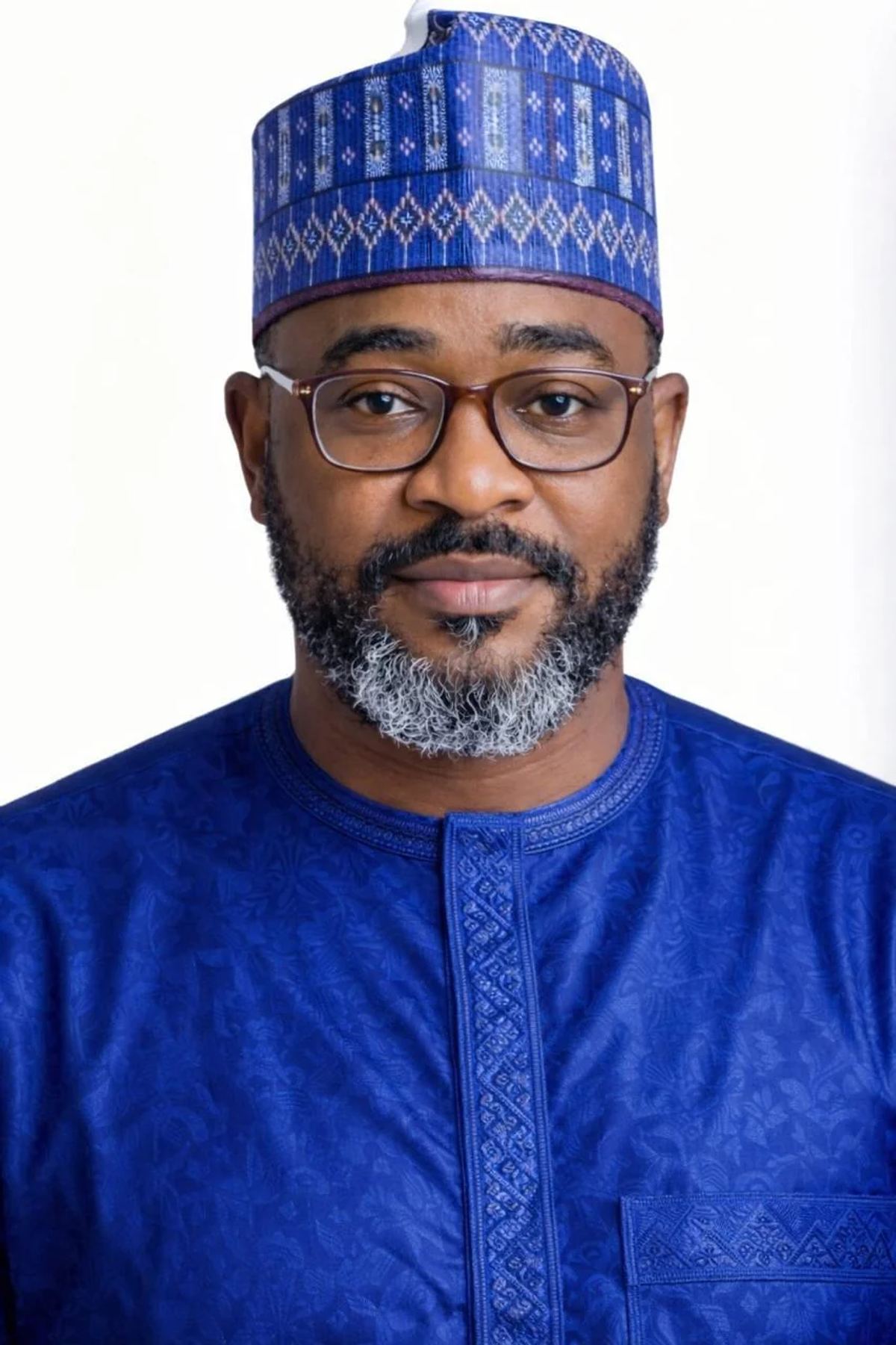 Abdulhafiz Umar Barau seated for an editorial portrait