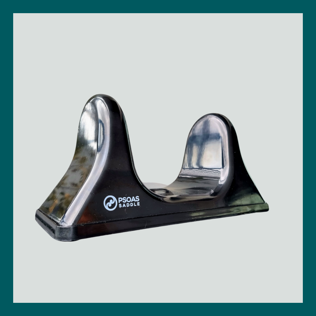 Psoas Saddle deep tissue massage tool for muscle recovery and pain relief.