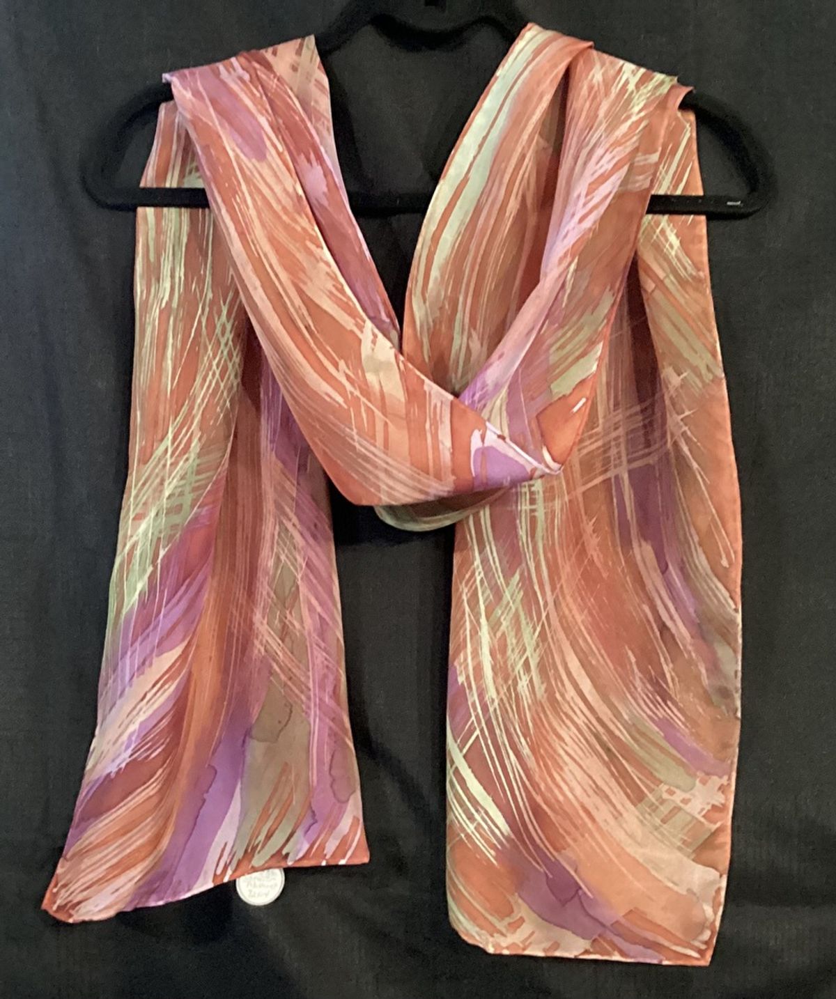 Batik Orange Purple Green Abstract — image 4