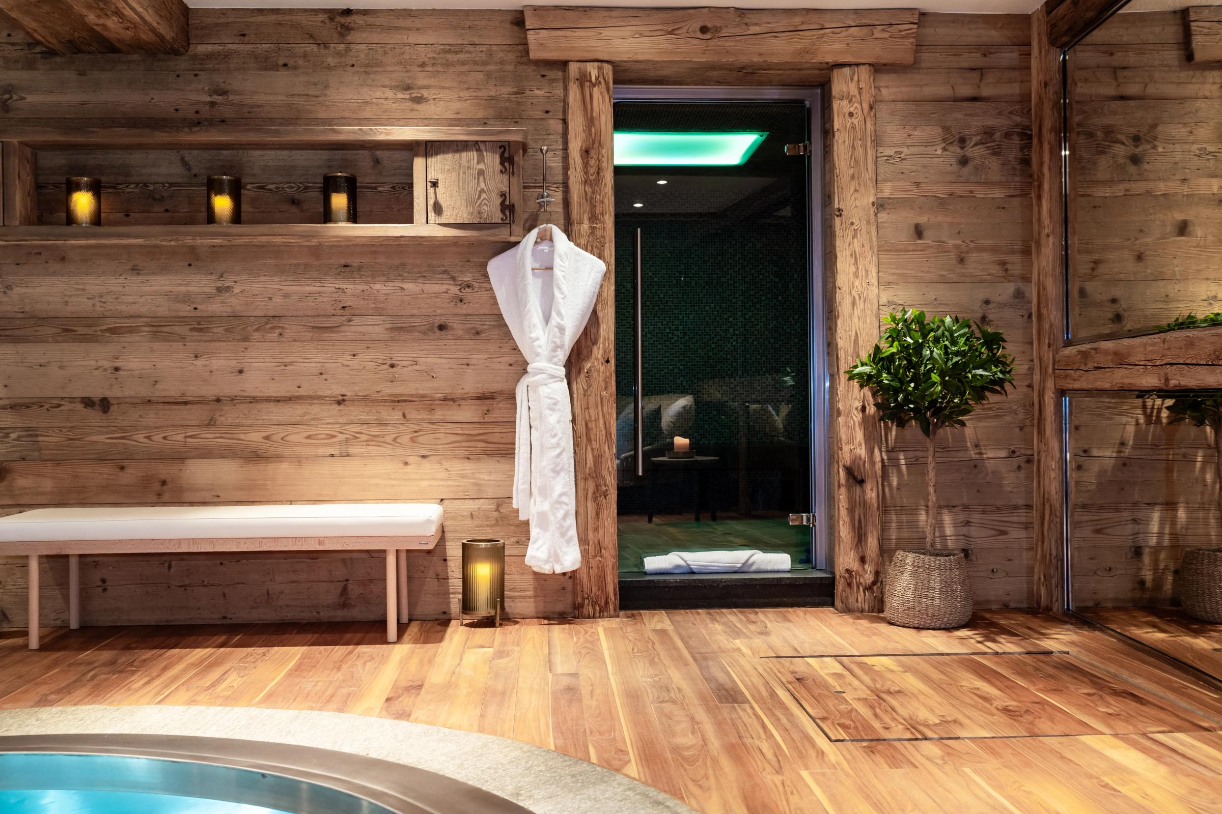 Entrée du sauna