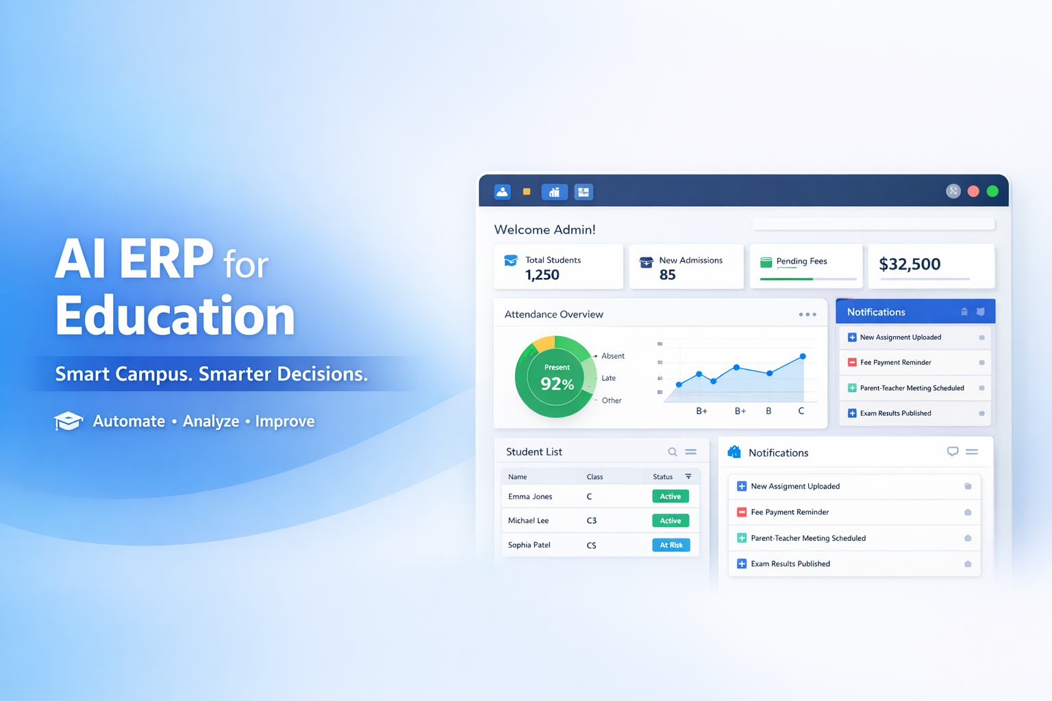 AI ERP for Education: How Smart Campus Systems Are Transforming Institutional Management