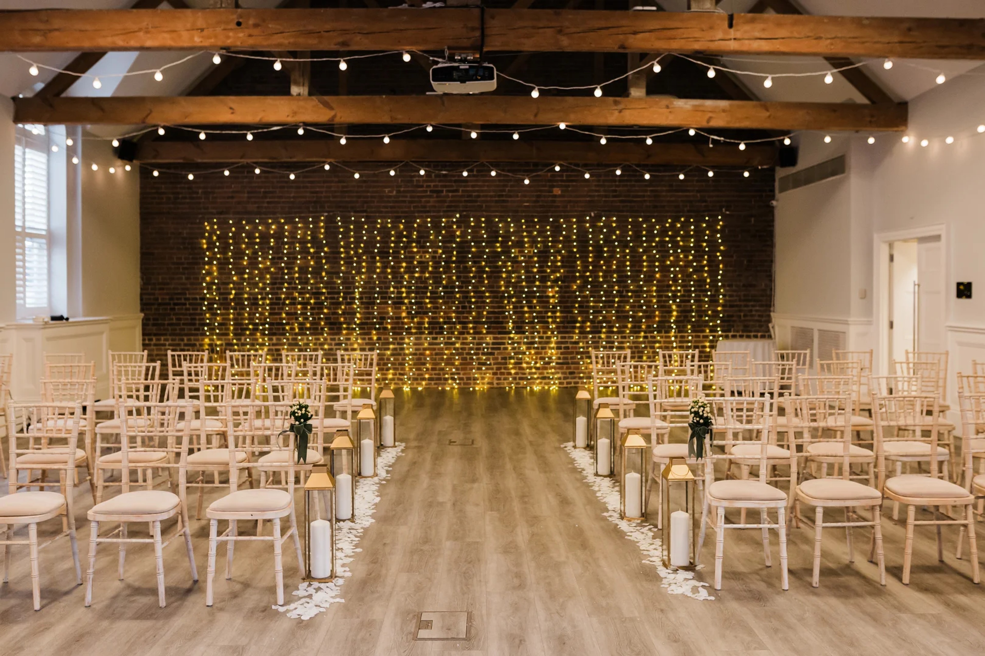 Couple exchanging rings during the wedding ceremony