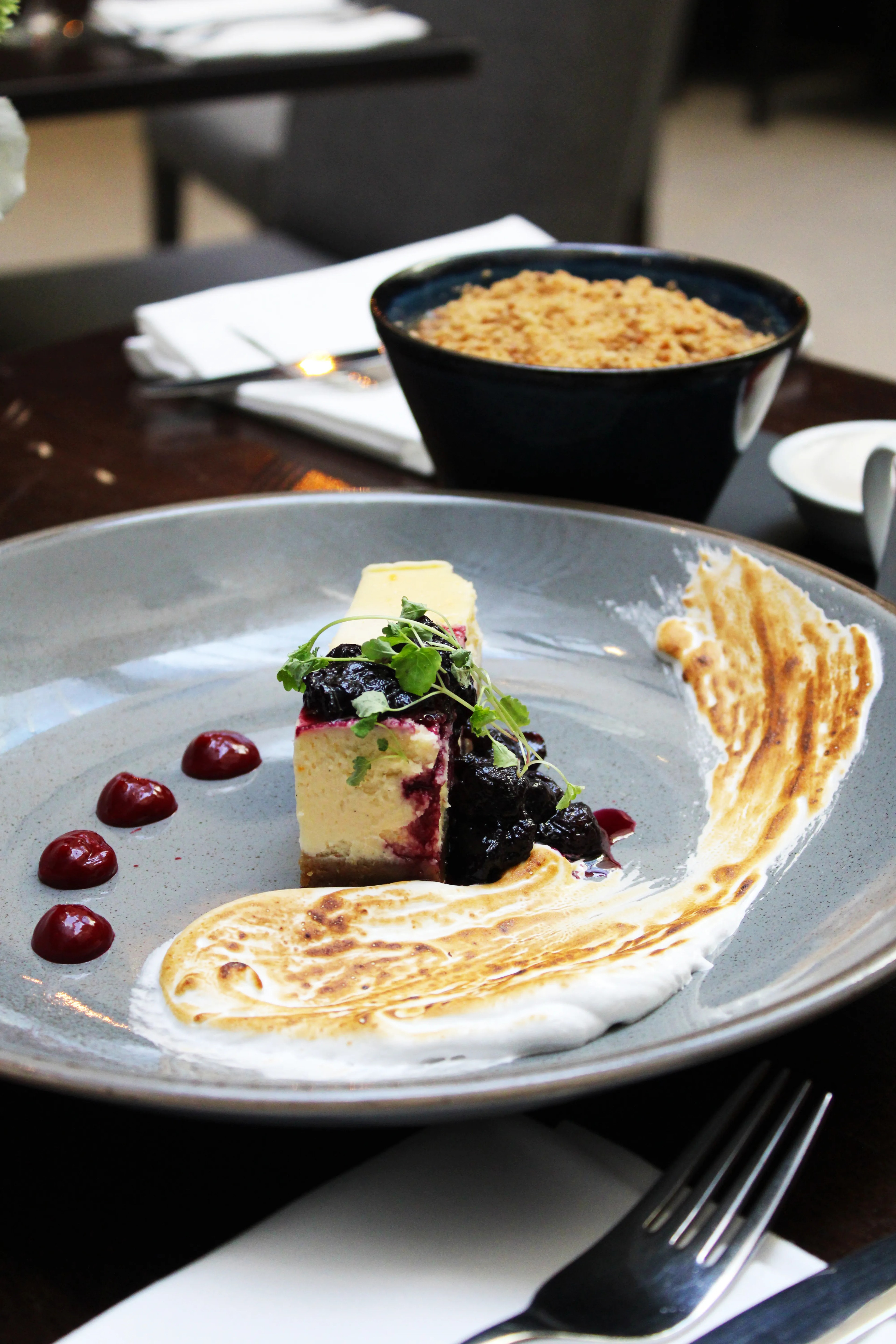 Indulgent dessert creation at The Brasserie