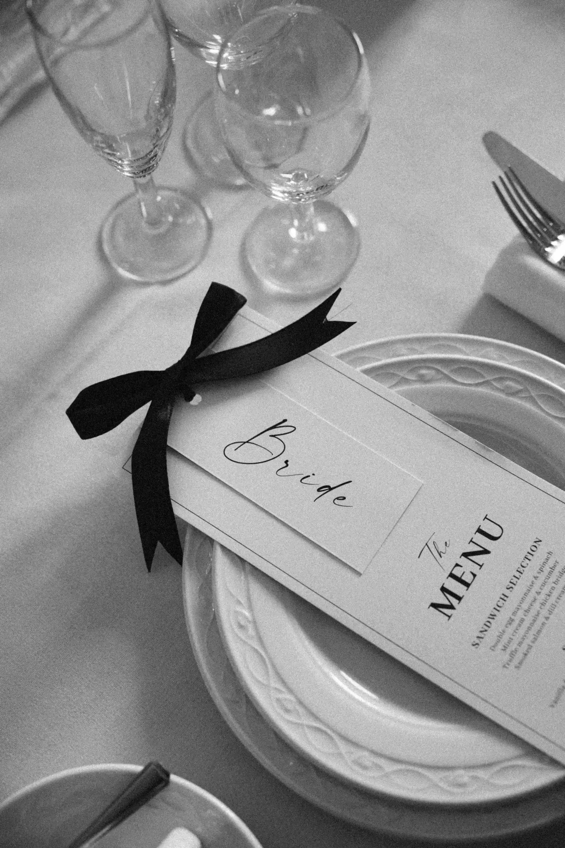 Elegant wedding reception decor