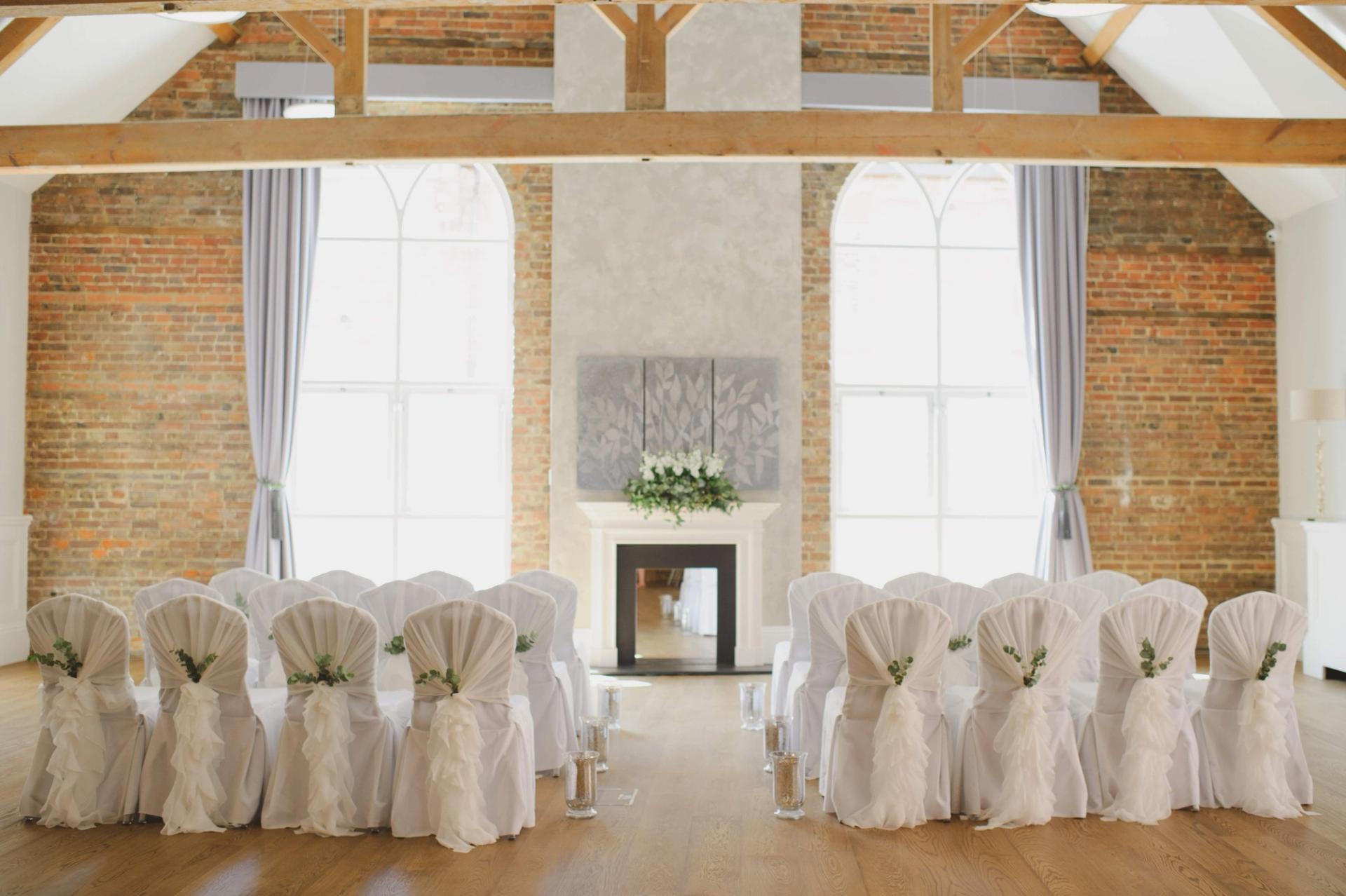 Wedding open day ceremony room setup