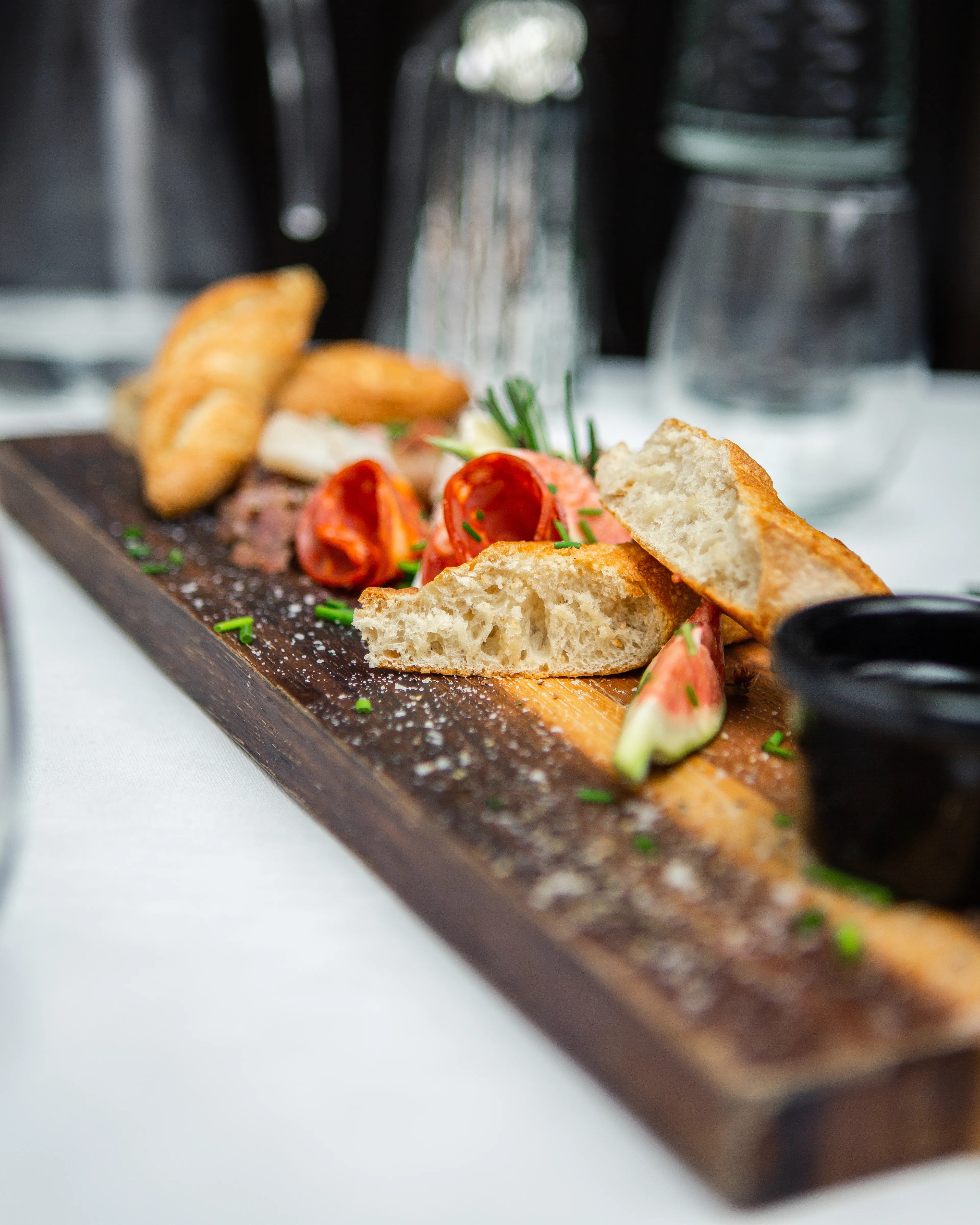 Beautifully presented starter at The Brasserie
