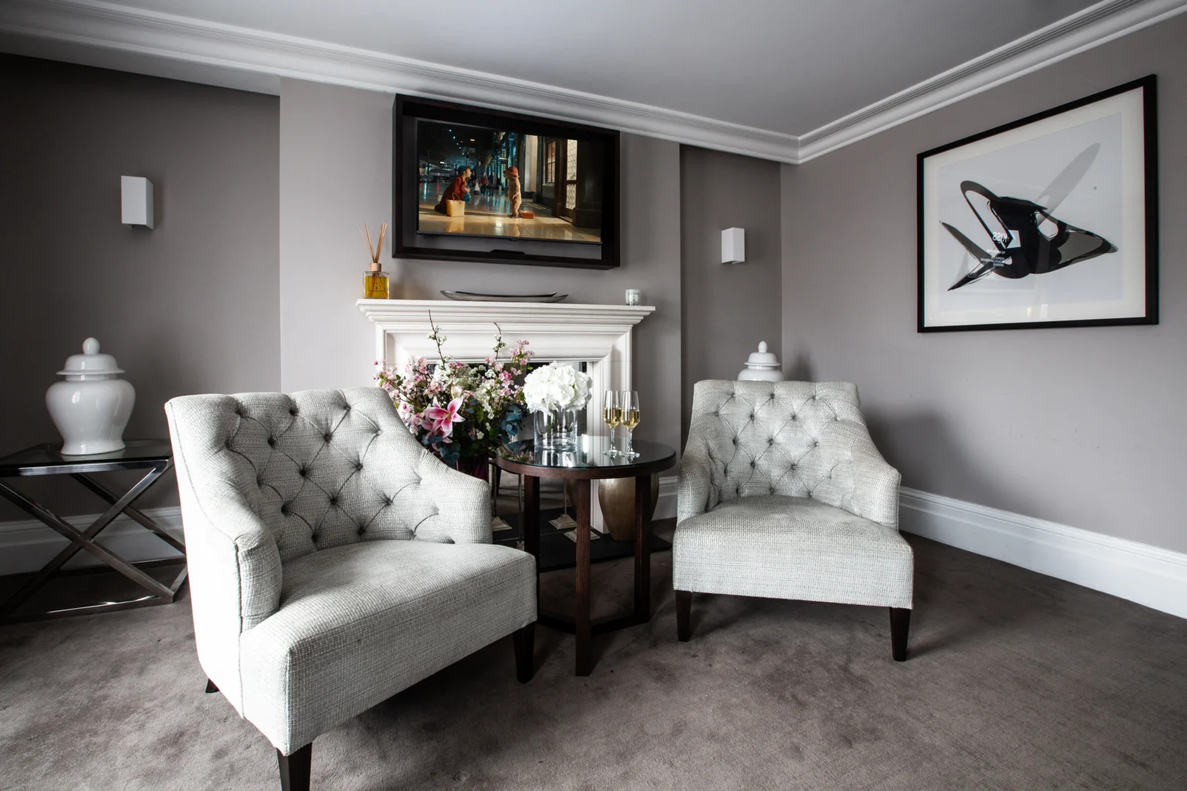 The elegant bridal suite at One Warwick Park