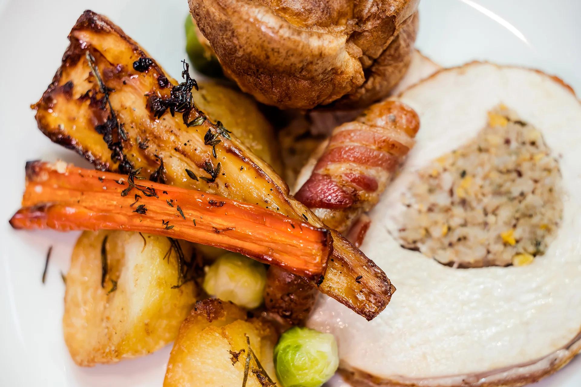 Christmas Day roast turkey at The Brasserie, One Warwick Park Hotel