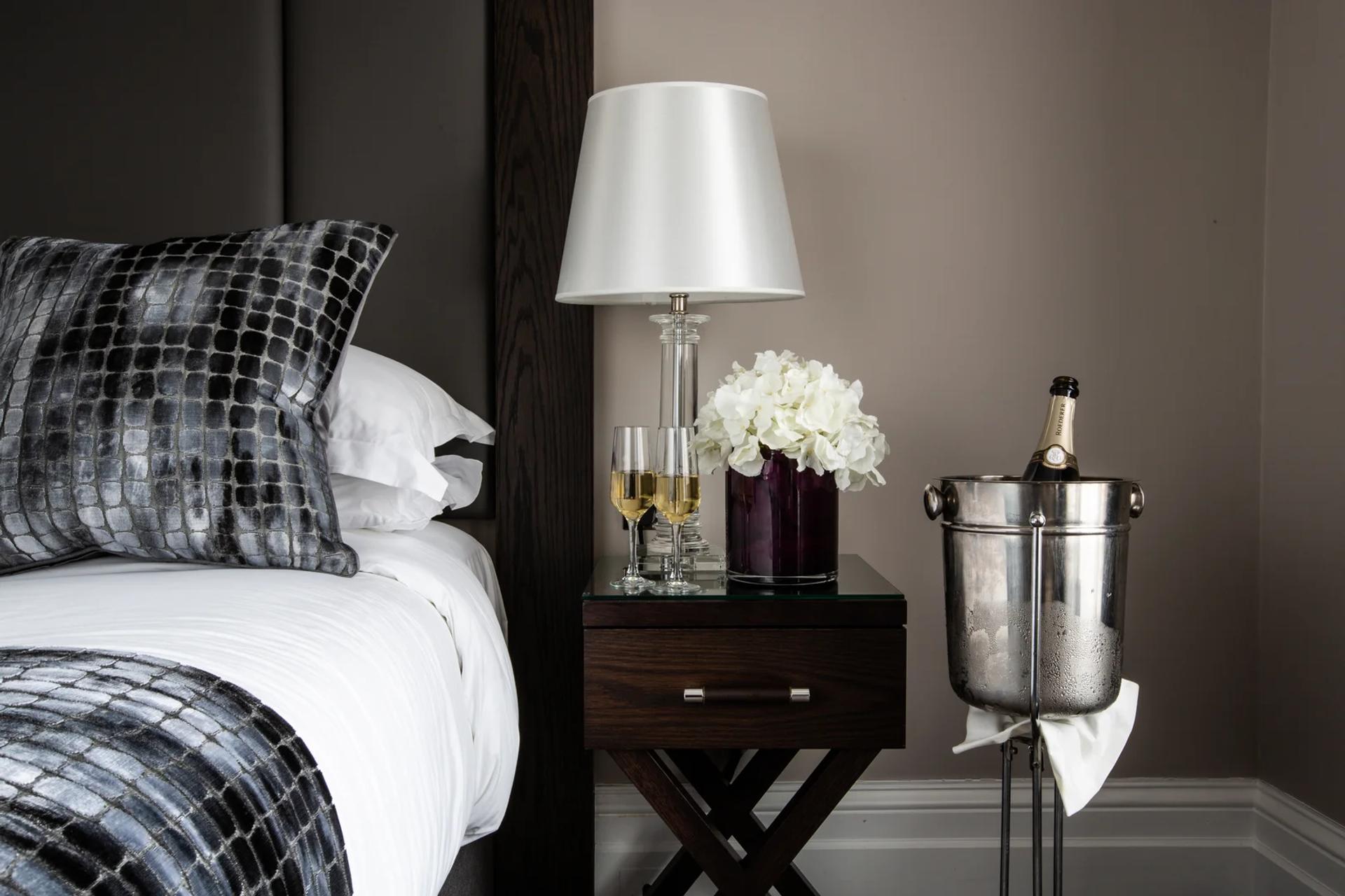 Junior Suite bedroom with natural daylight