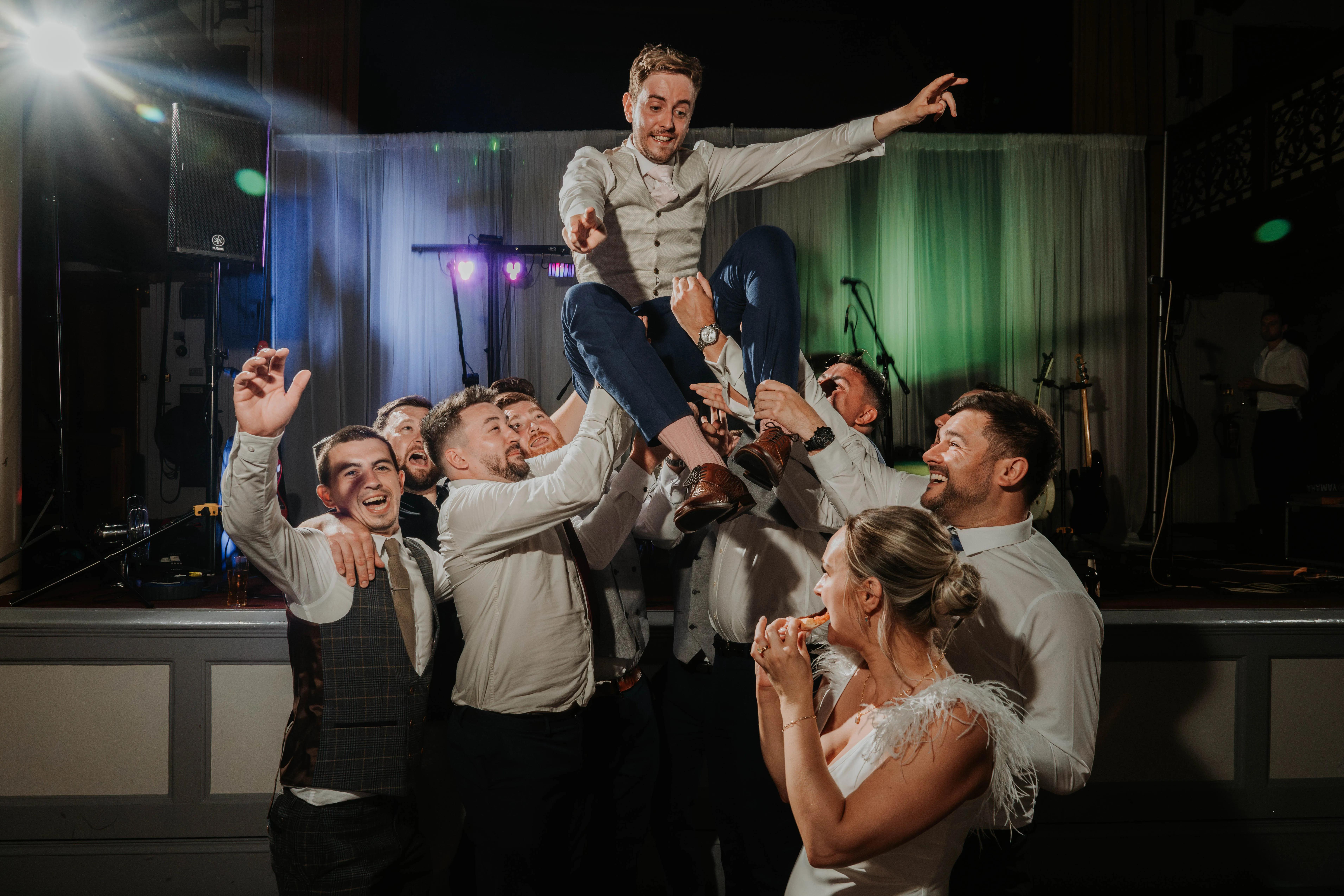 Wedding party celebrations at Salomons Estate