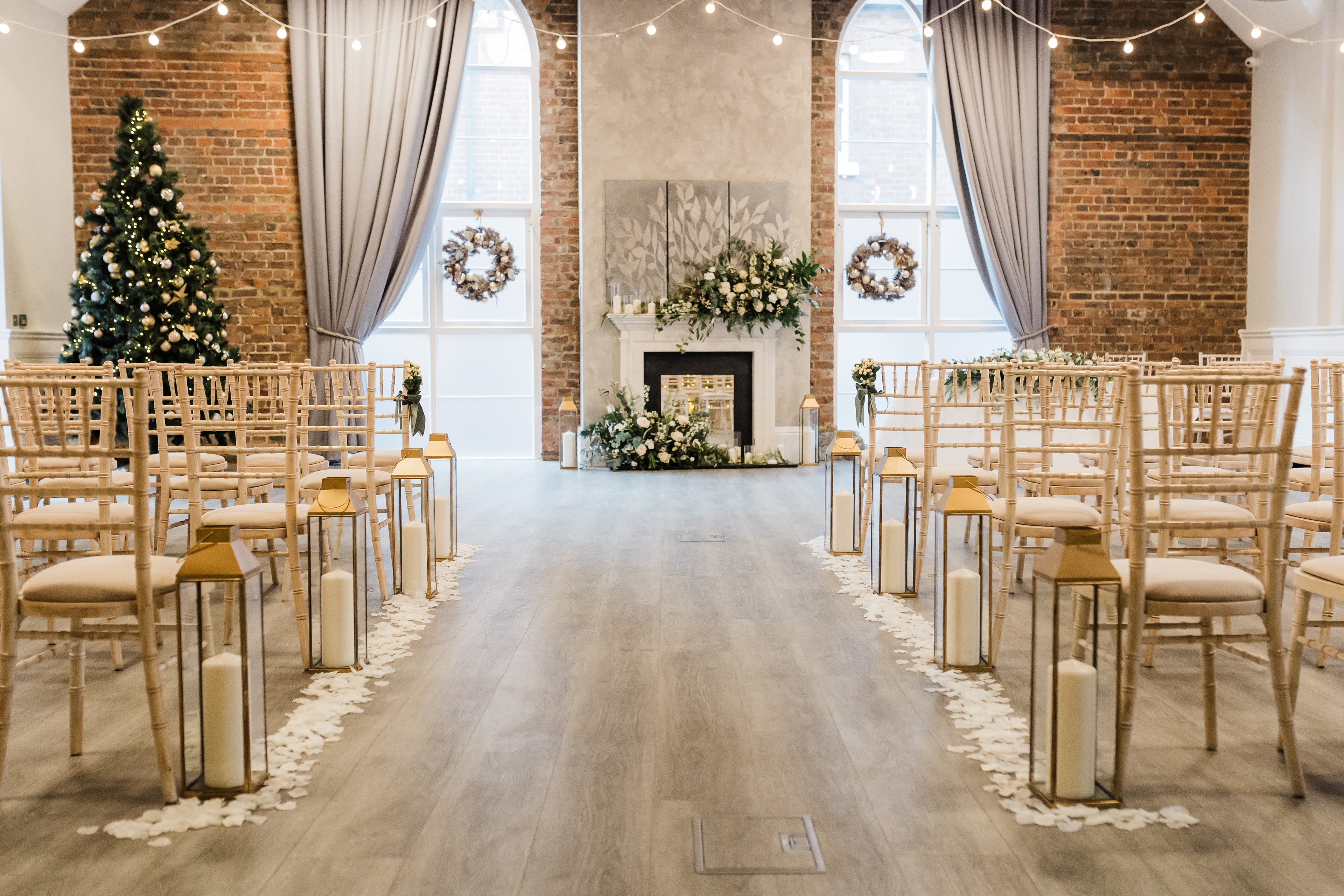 Ring exchange during wedding ceremony