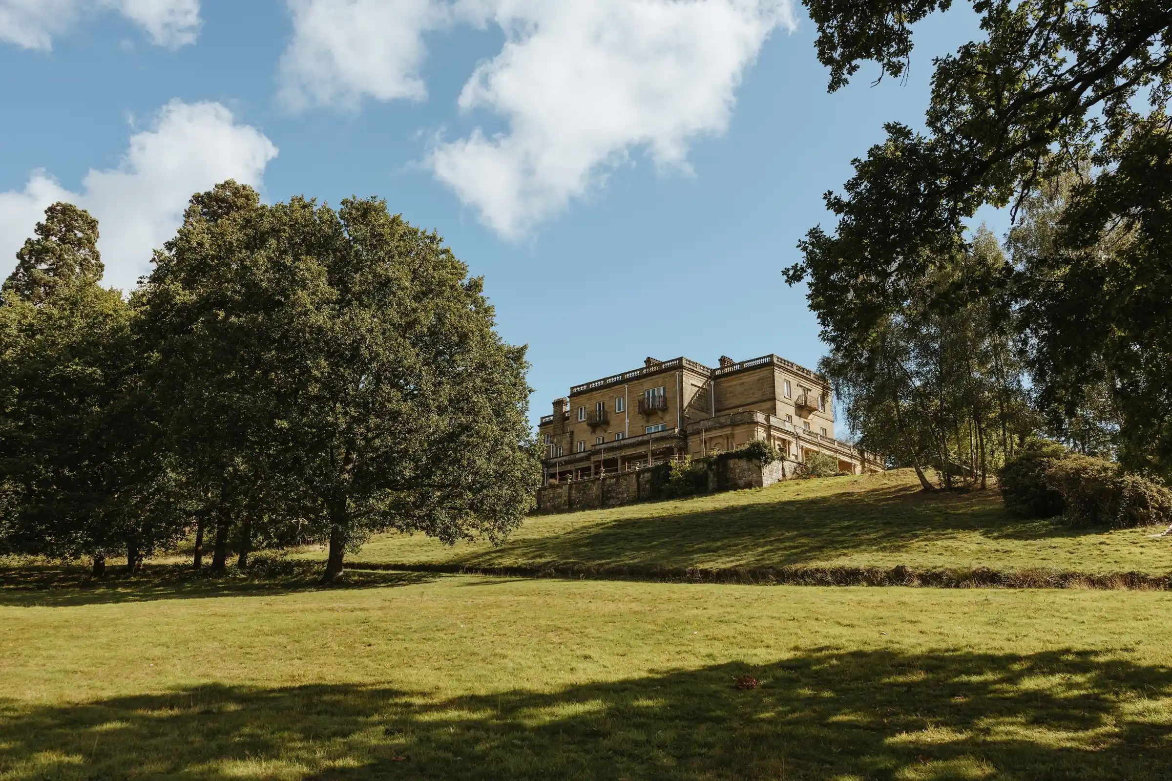 Salomons Estate grounds with historic Victorian mansion
