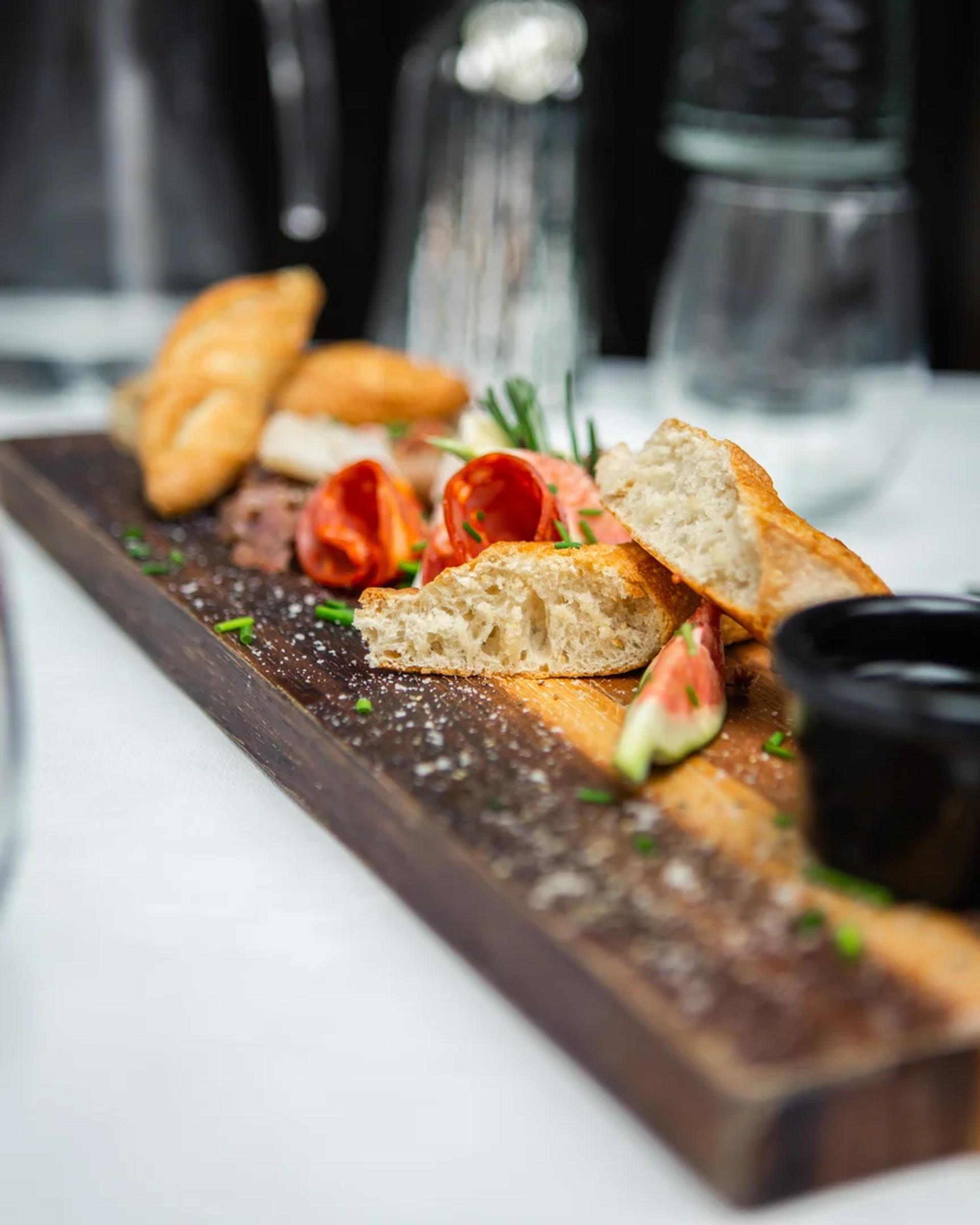 Beautifully presented starter dish