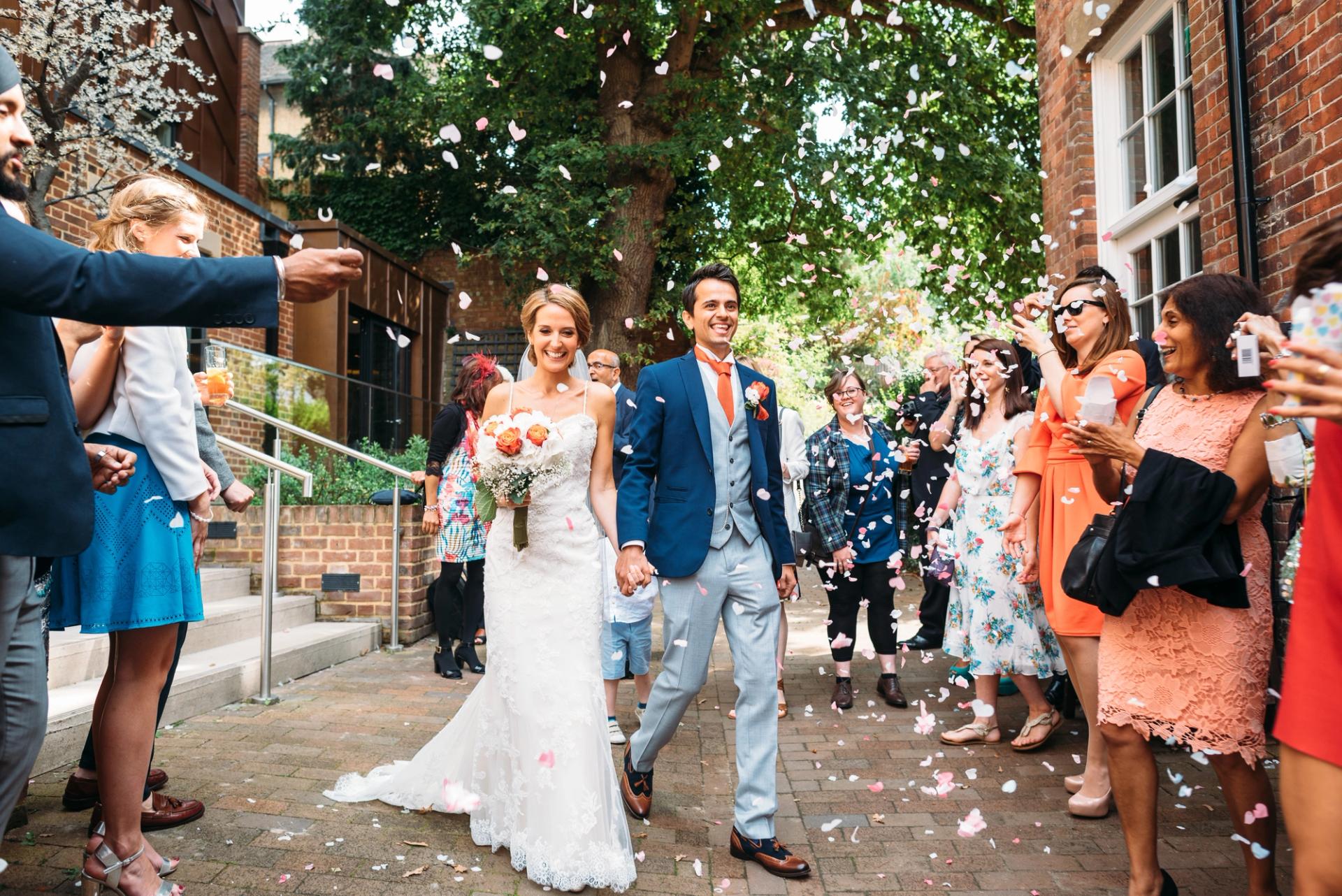 Wedding couple at One Warwick Park