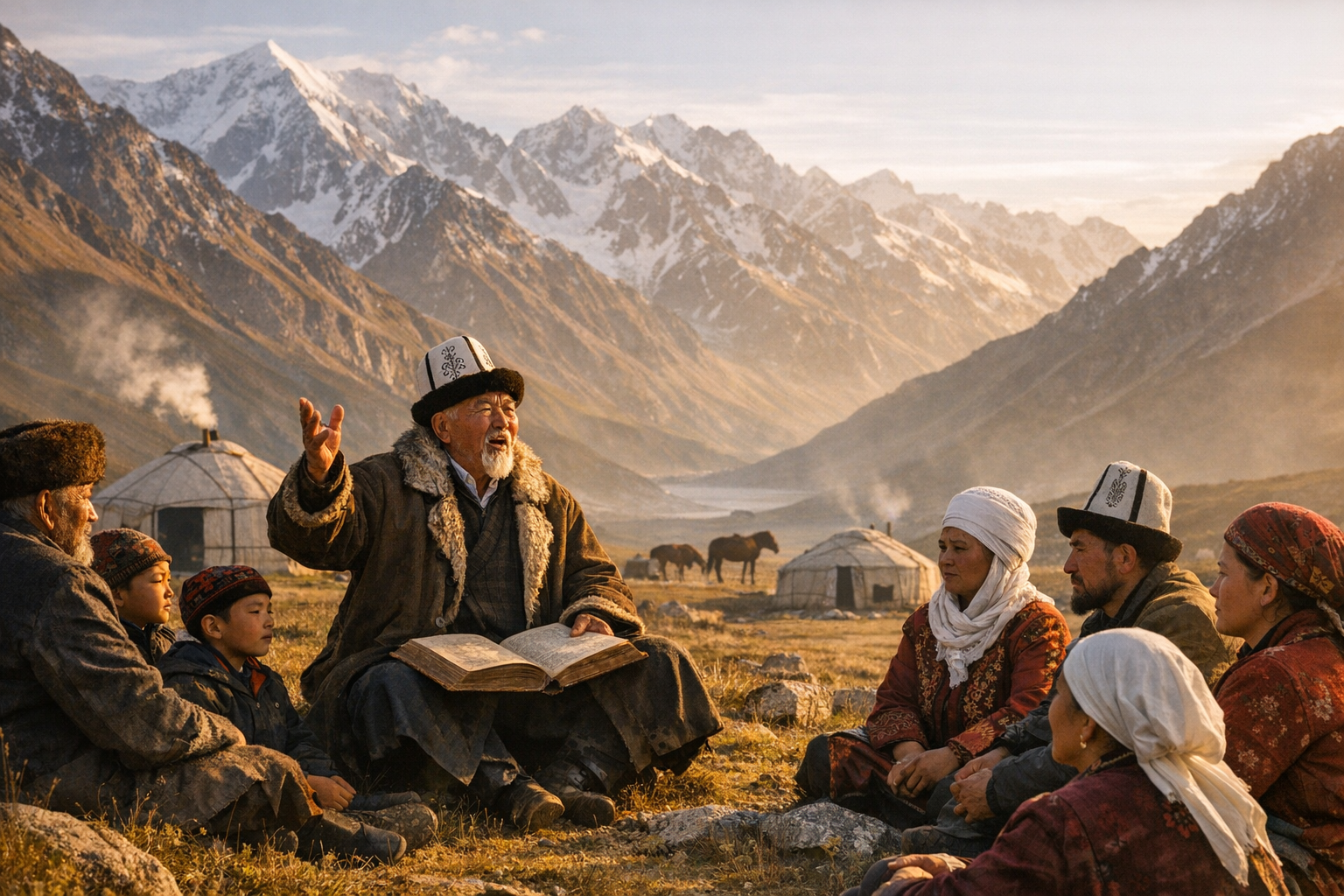 Exploring the Epic of Manas: A Journey Through Kyrgyz Oral Storytelling Traditions