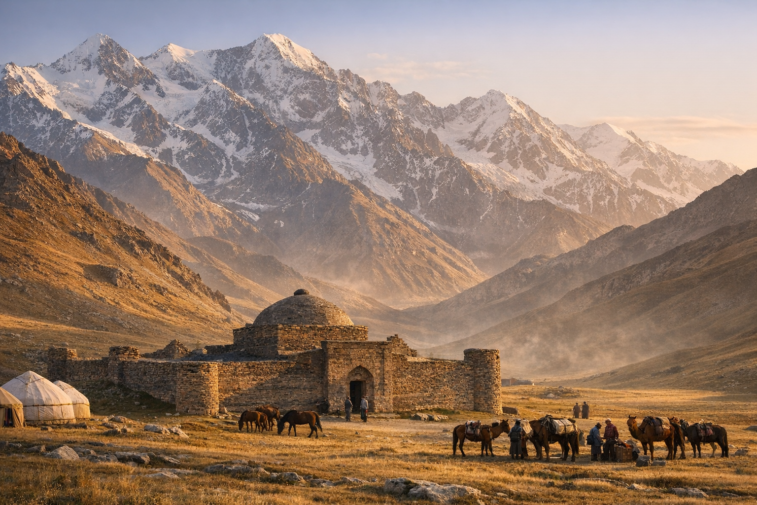 Unearthing the Legacy of Tash Rabat: The Silk Road Caravanserai