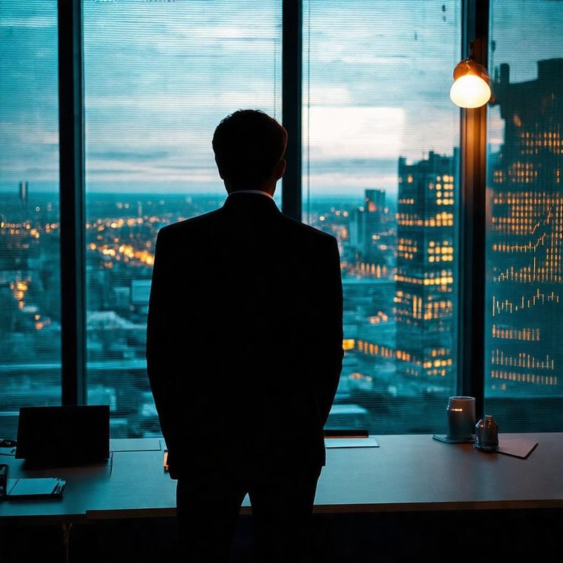 Silhouette of a person reviewing a screen, illustrating rpa vs ai automation concepts