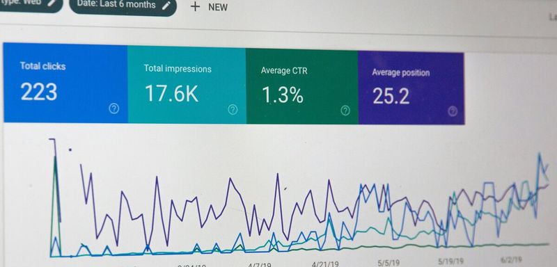 Screenshot of Google search console showing website performance report and increase in traffic from SEO