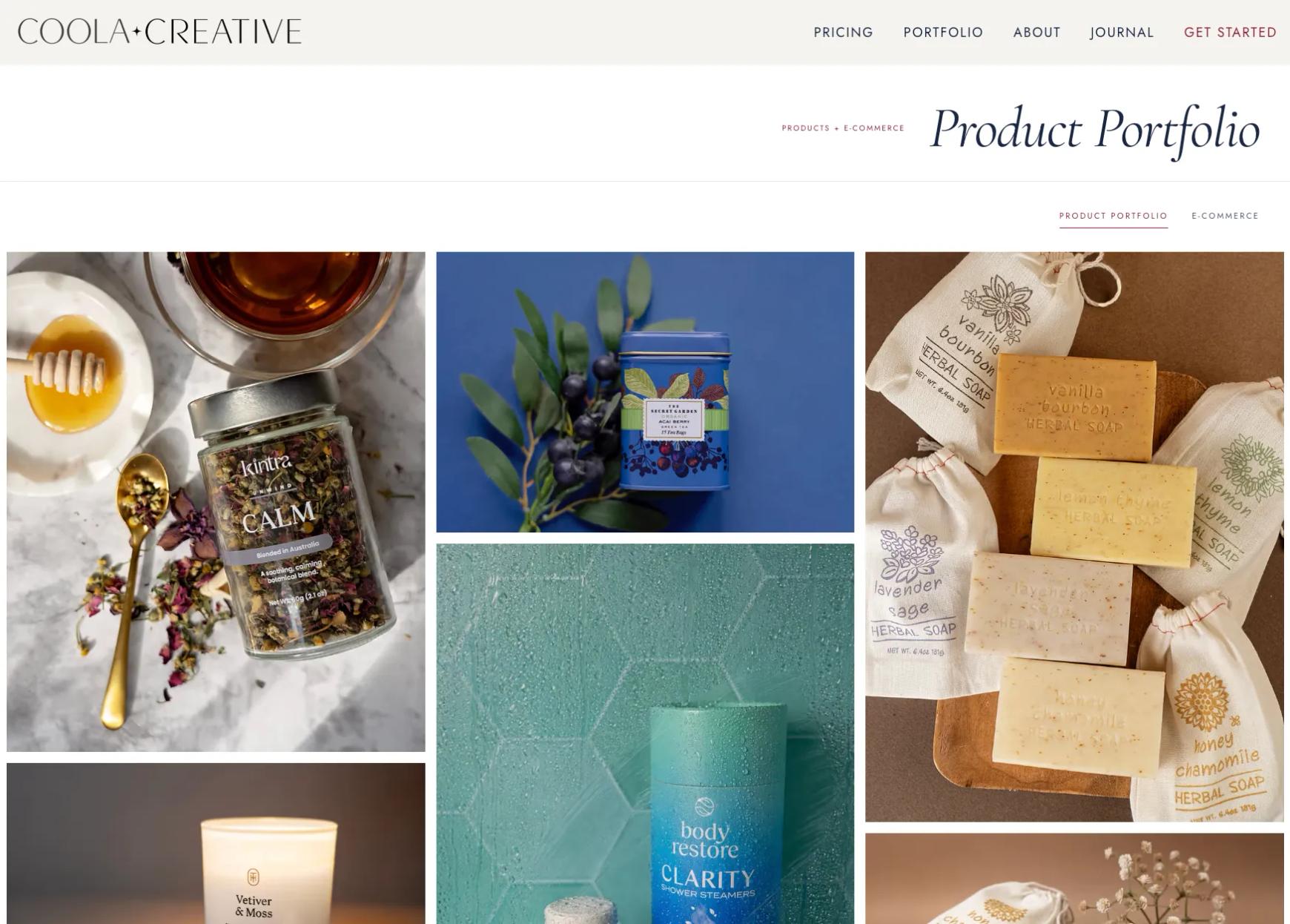 Coola Creative Product Photography Portfolio screenshot