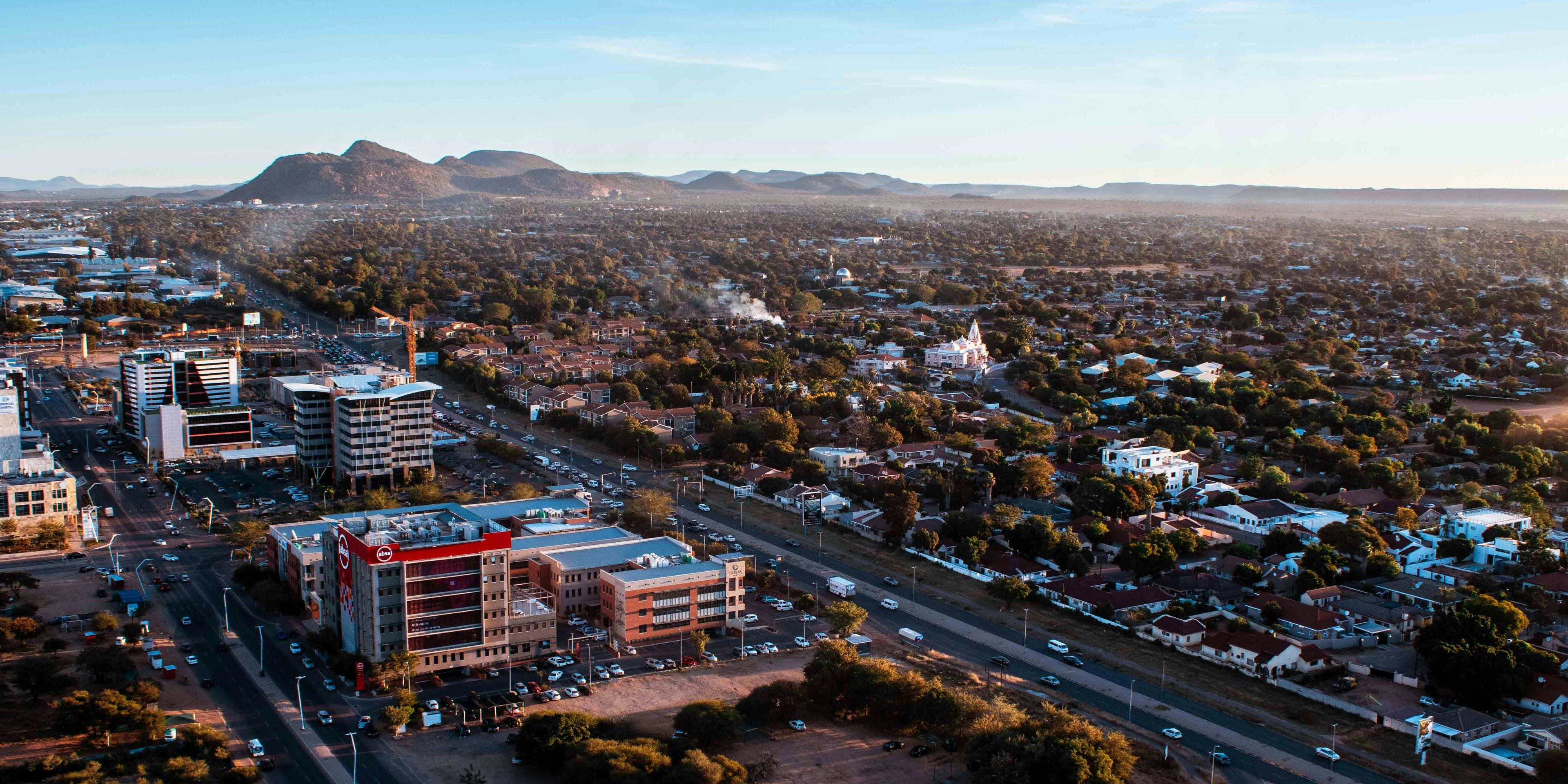 the capital city of Botswana, Gaborone