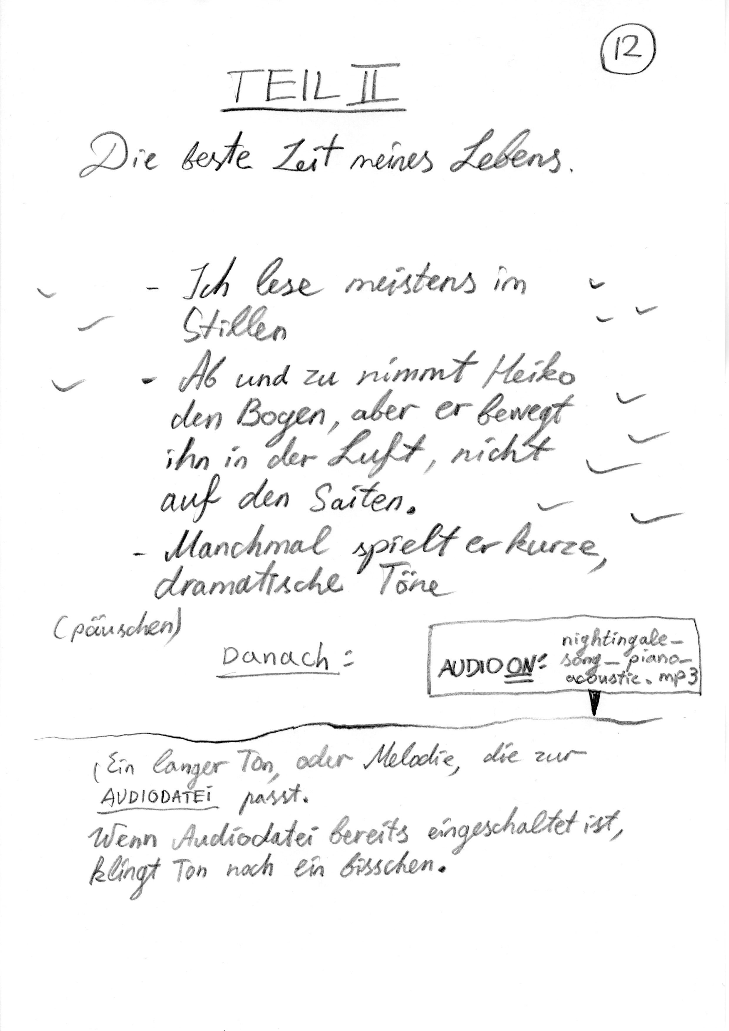 Alexei Vesselov, 2022, Irgendwann wird es zu etwas führen, aber momentan ist es gut so, Musikalisches Performance-Stück für Kontrabass, Stimme und Elektronik Alexei Vesselov