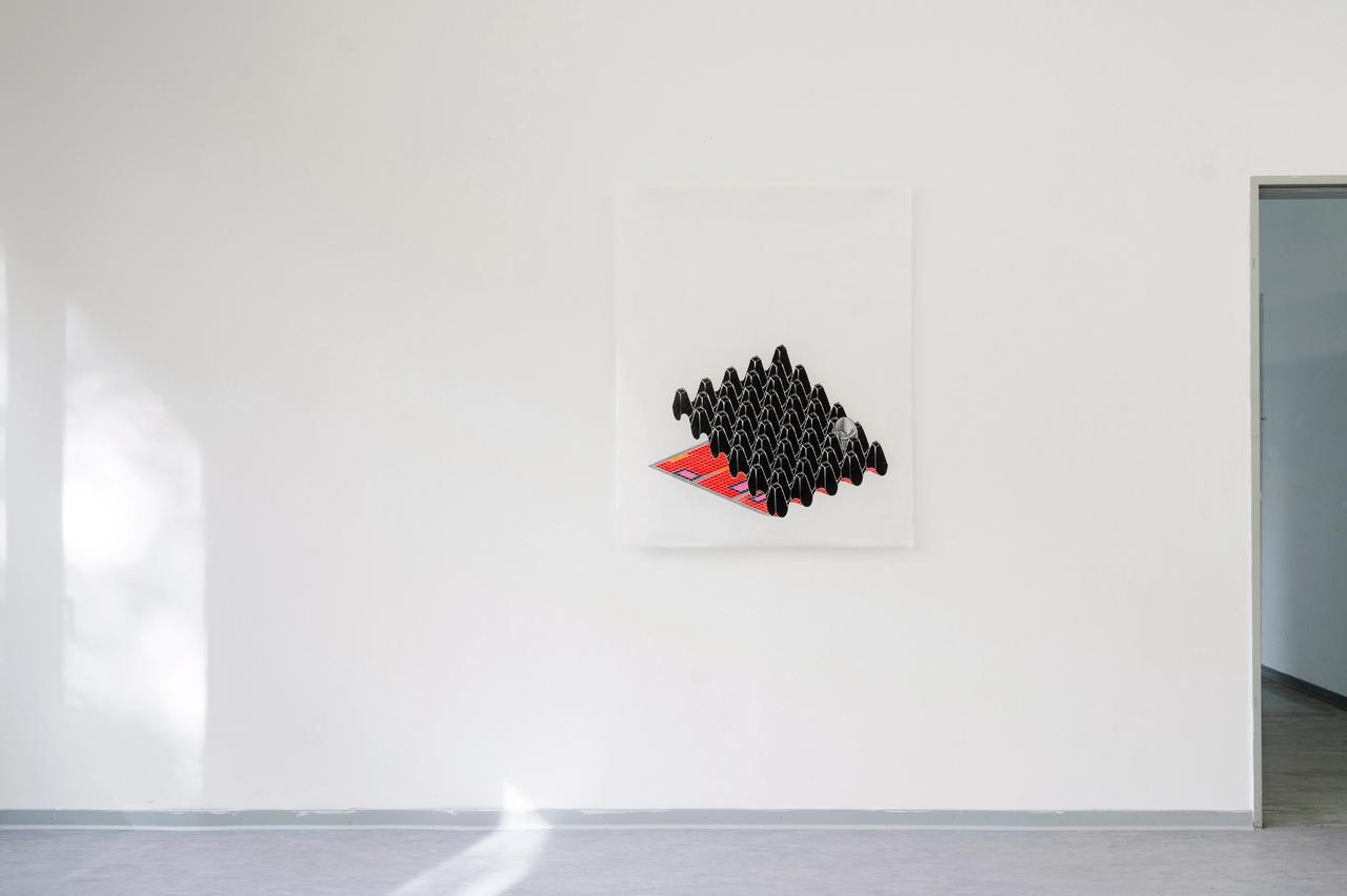 Elkin Salamanca, Portrait of my apartment, 2022, Linocut 100 × 86 cm  Elkin Salamanca, Portrait of my apartment, 2022, Linocut 100 × 86 cm